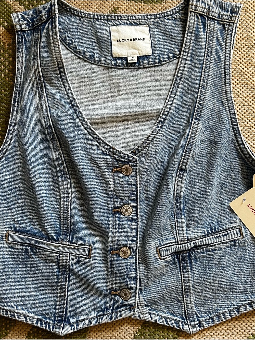 Lucky Brand Women’s Denim Vest NWT size M